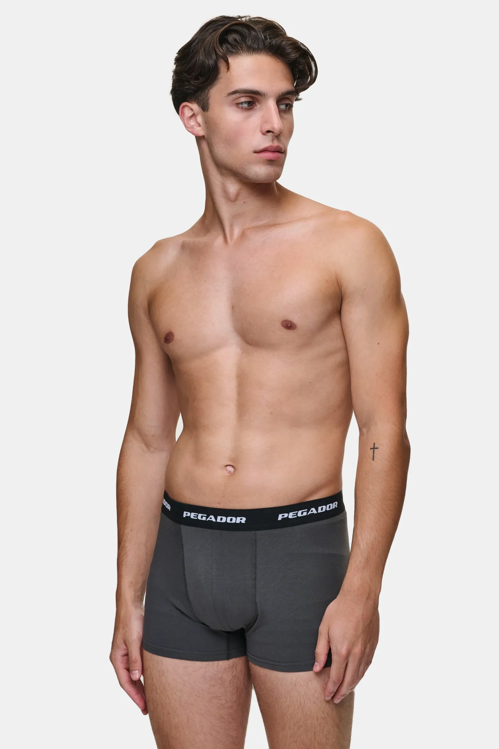 Pegador Underwear|Tantun Boxershorts 3 Pack Grey Melange Black Anthracite