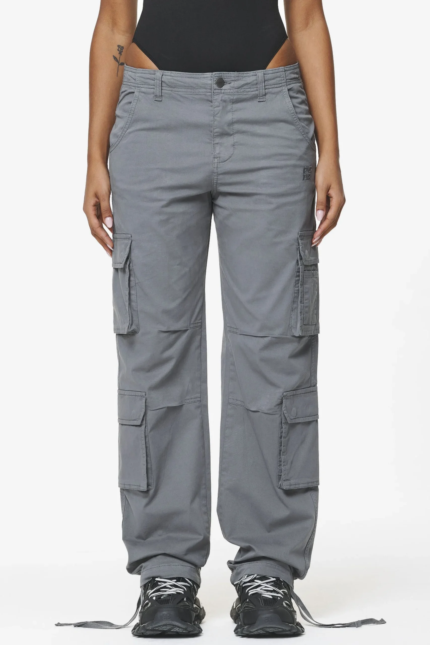 Pegador Pants|Tanum Wide Cargo Pants Anthracite Grey