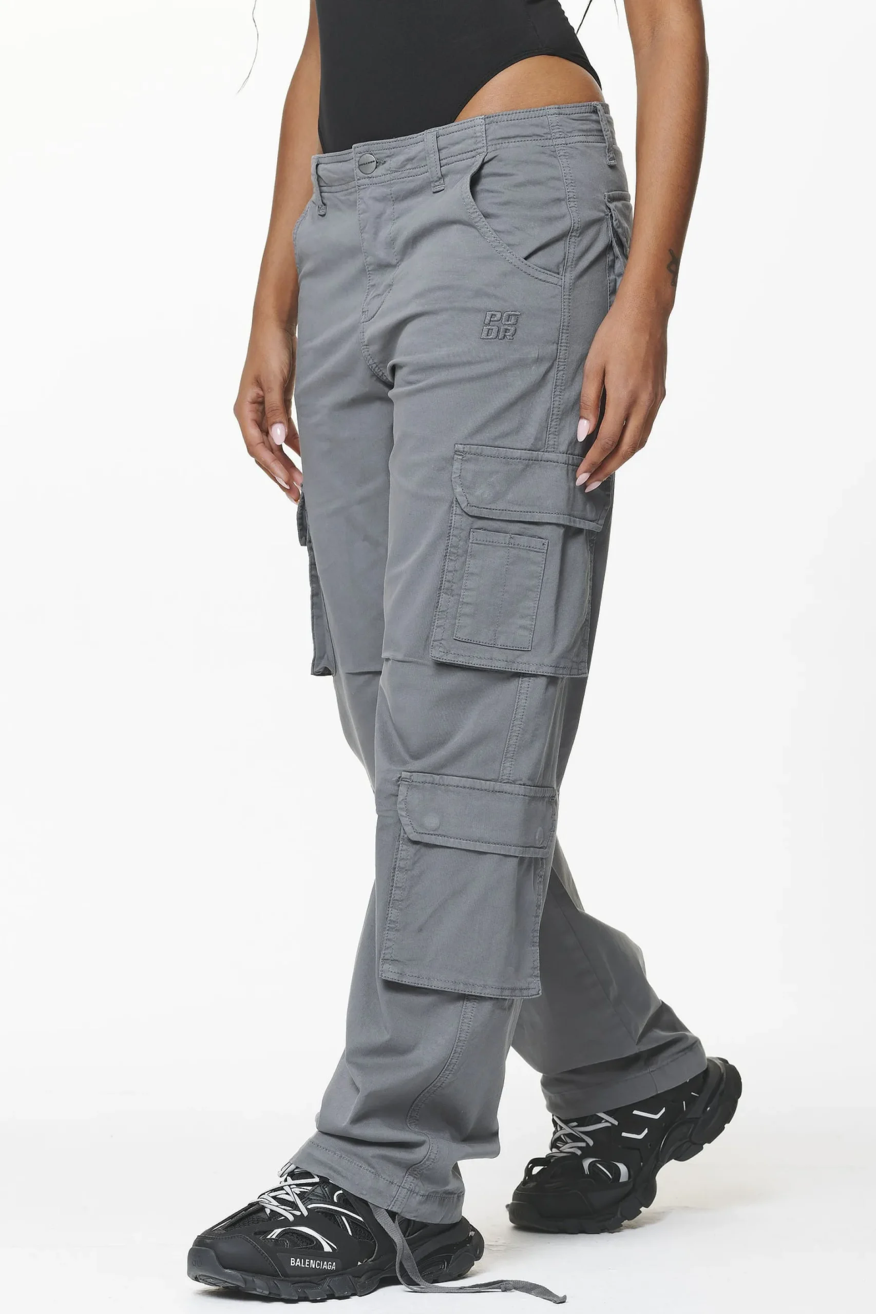 Pegador Pants|Tanum Wide Cargo Pants Anthracite Grey