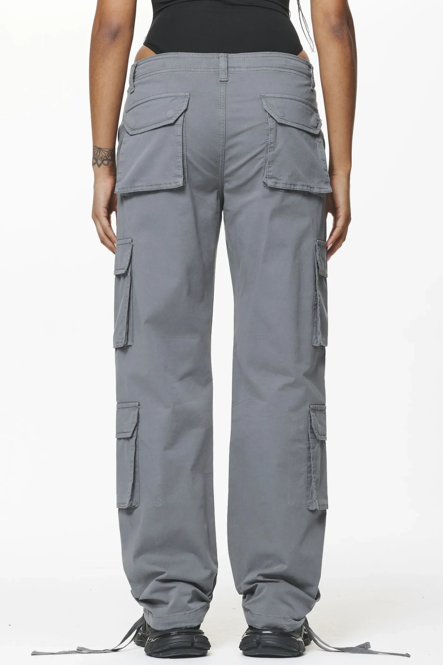 Pegador Pants|Tanum Wide Cargo Pants Anthracite Grey