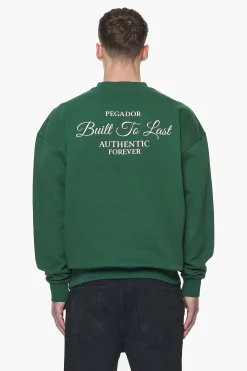 Pegador Sweaters|Tavery Oversized Sweater Vintage Washed British Green