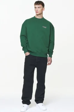 Pegador Sweaters|Tavery Oversized Sweater Vintage Washed British Green