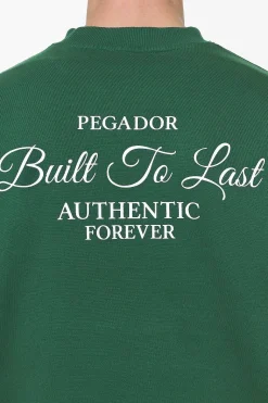Pegador Sweaters|Tavery Oversized Sweater Vintage Washed British Green