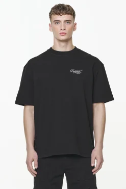 Pegador Tees|Tavery Oversized Tee Vintage Washed Onyx Black