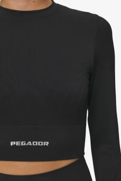 Pegador Longsleeves|Telly Rib Longsleeve Washed Black