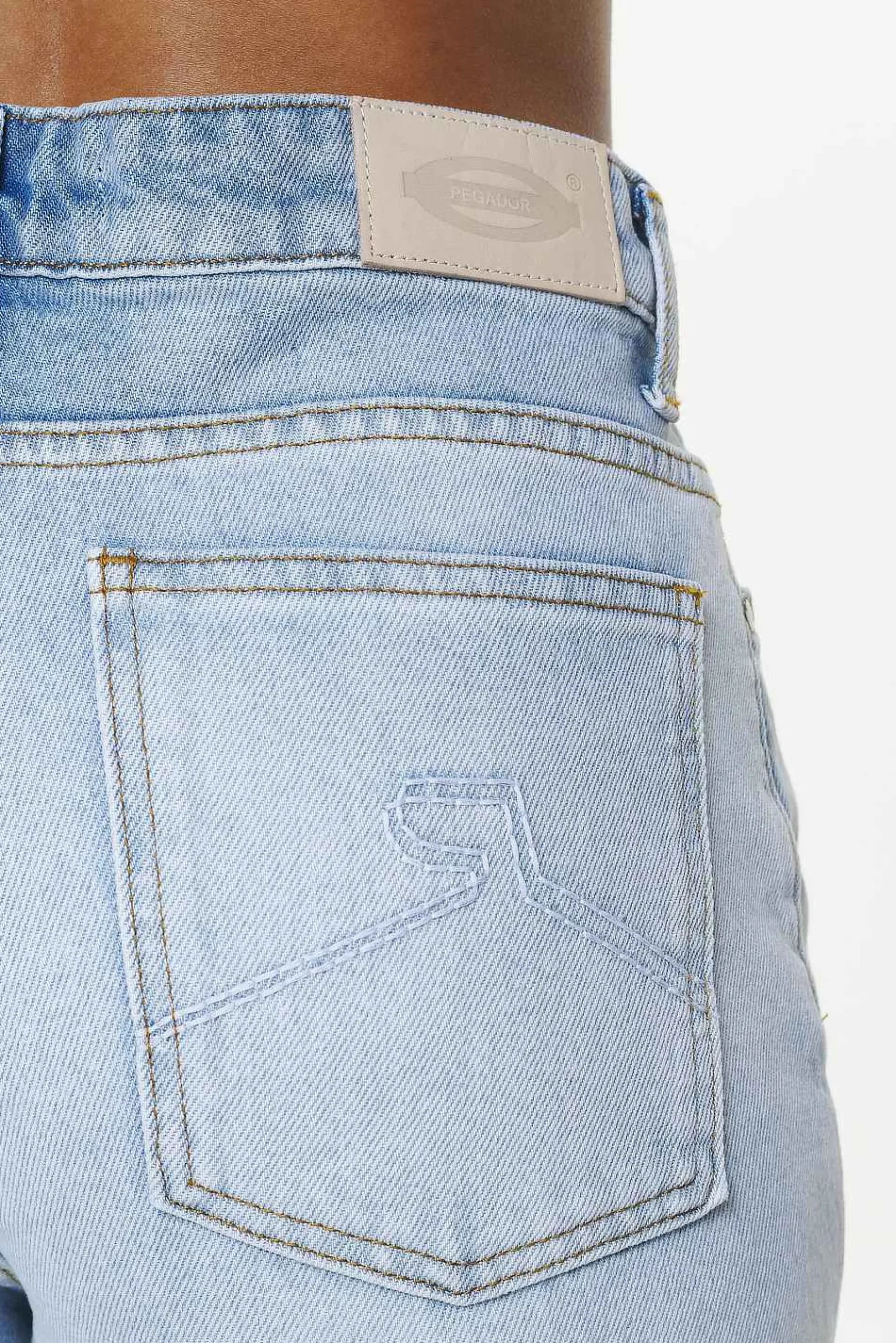 Pegador Jeans|Terrance Wide Jeans Washed Light Blue