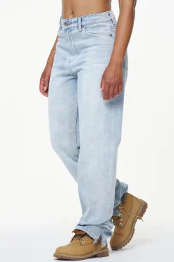 Pegador Jeans|Terrance Wide Jeans Washed Light Blue