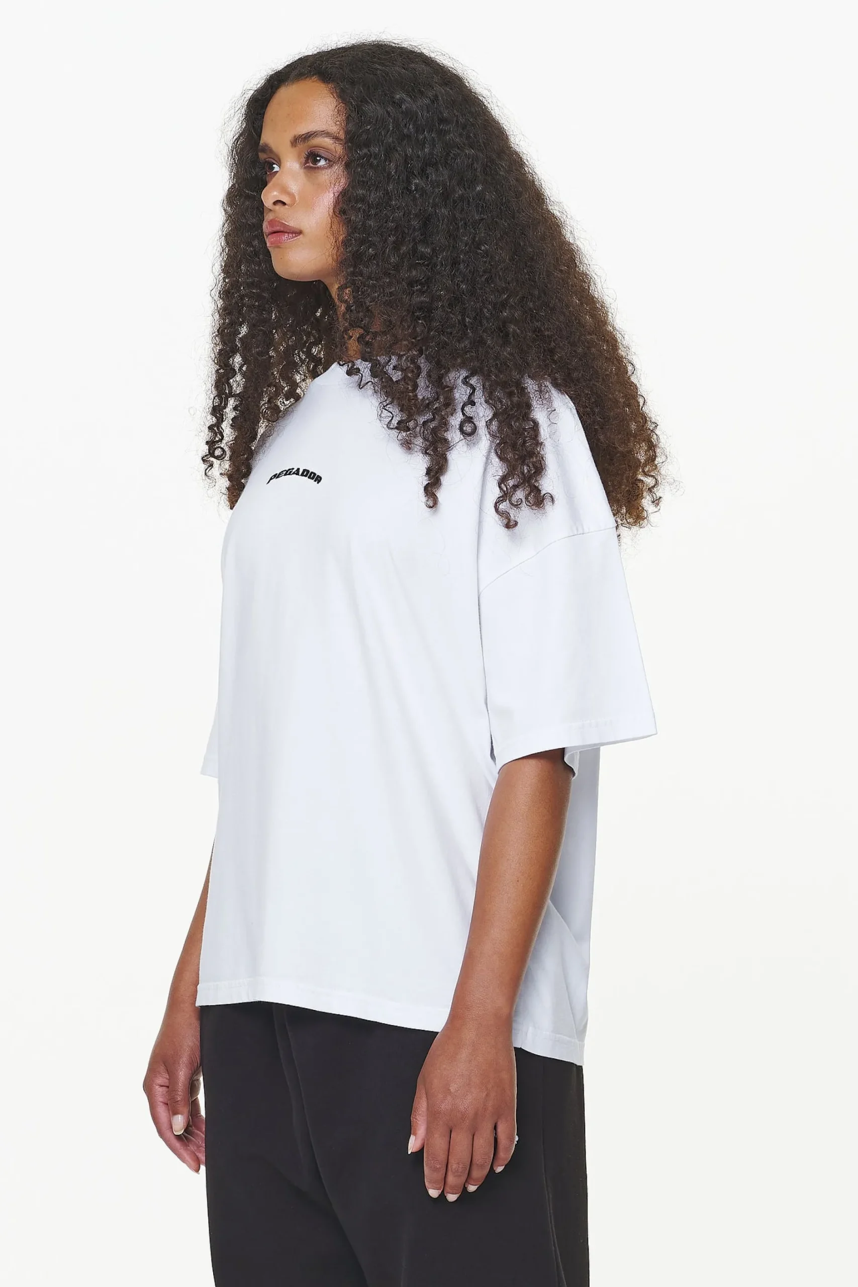 Pegador Tees|Thames Heavy Oversized Tee White