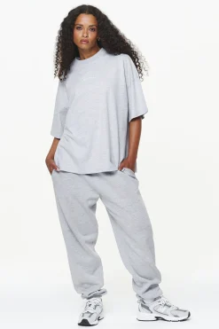 Pegador Tees|Thames Heavy Oversized Tee Grey Melange