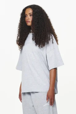 Pegador Tees|Thames Heavy Oversized Tee Grey Melange