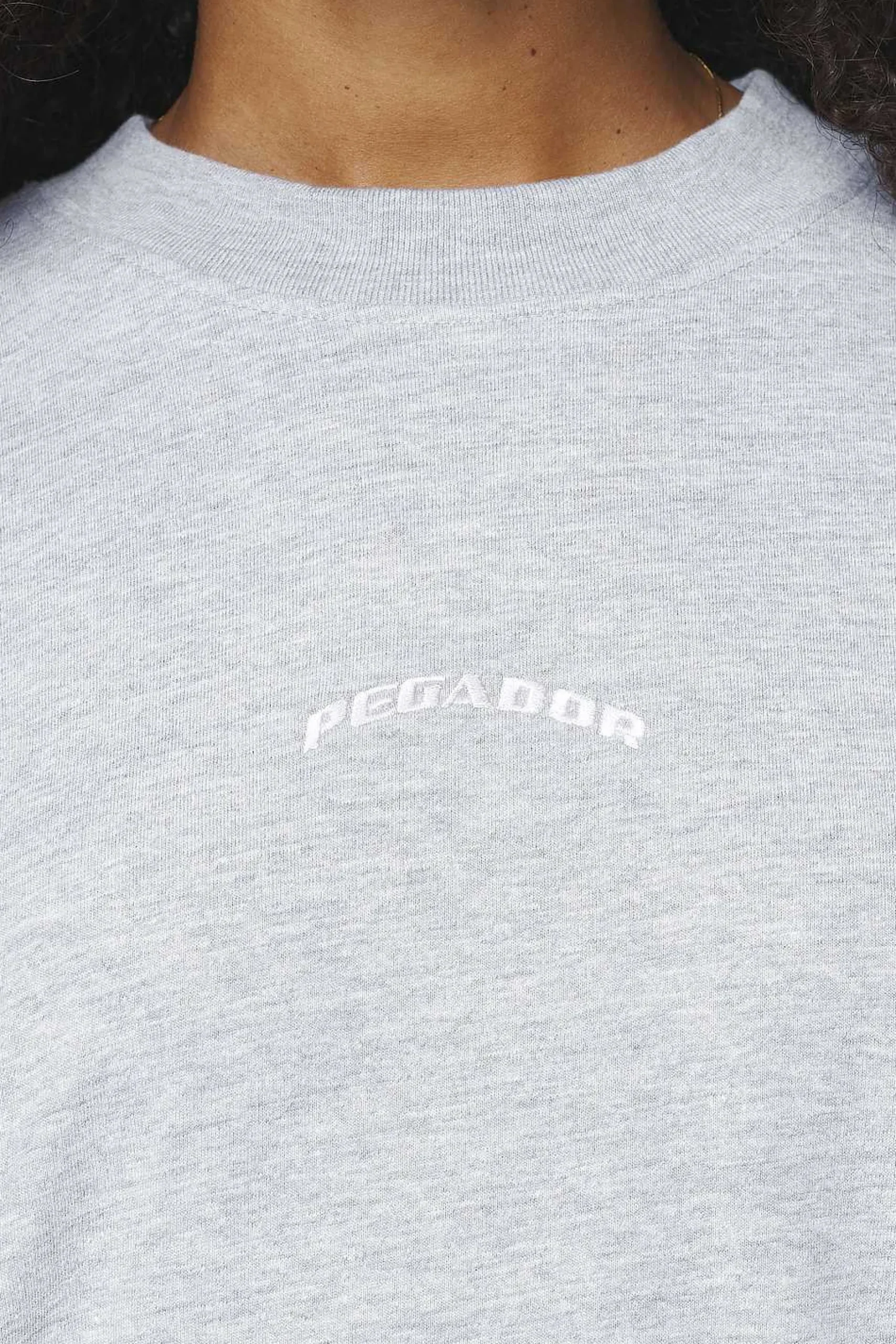Pegador Tees|Thames Heavy Oversized Tee Grey Melange