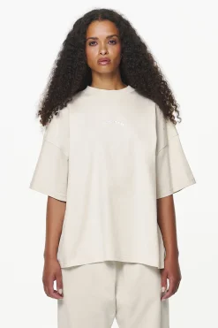 Pegador Tees|Thames Heavy Oversized Tee Vintage Washed Bone White