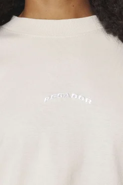 Pegador Tees|Thames Heavy Oversized Tee Vintage Washed Bone White