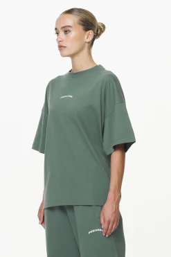 Pegador Tees|Thames Heavy Oversized Tee Vintage Washed Garden Green