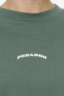 Pegador Tees|Thames Heavy Oversized Tee Vintage Washed Garden Green