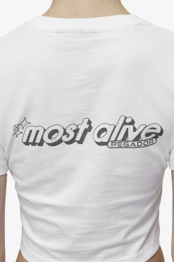 Pegador Tees|Thea Baby Tee White