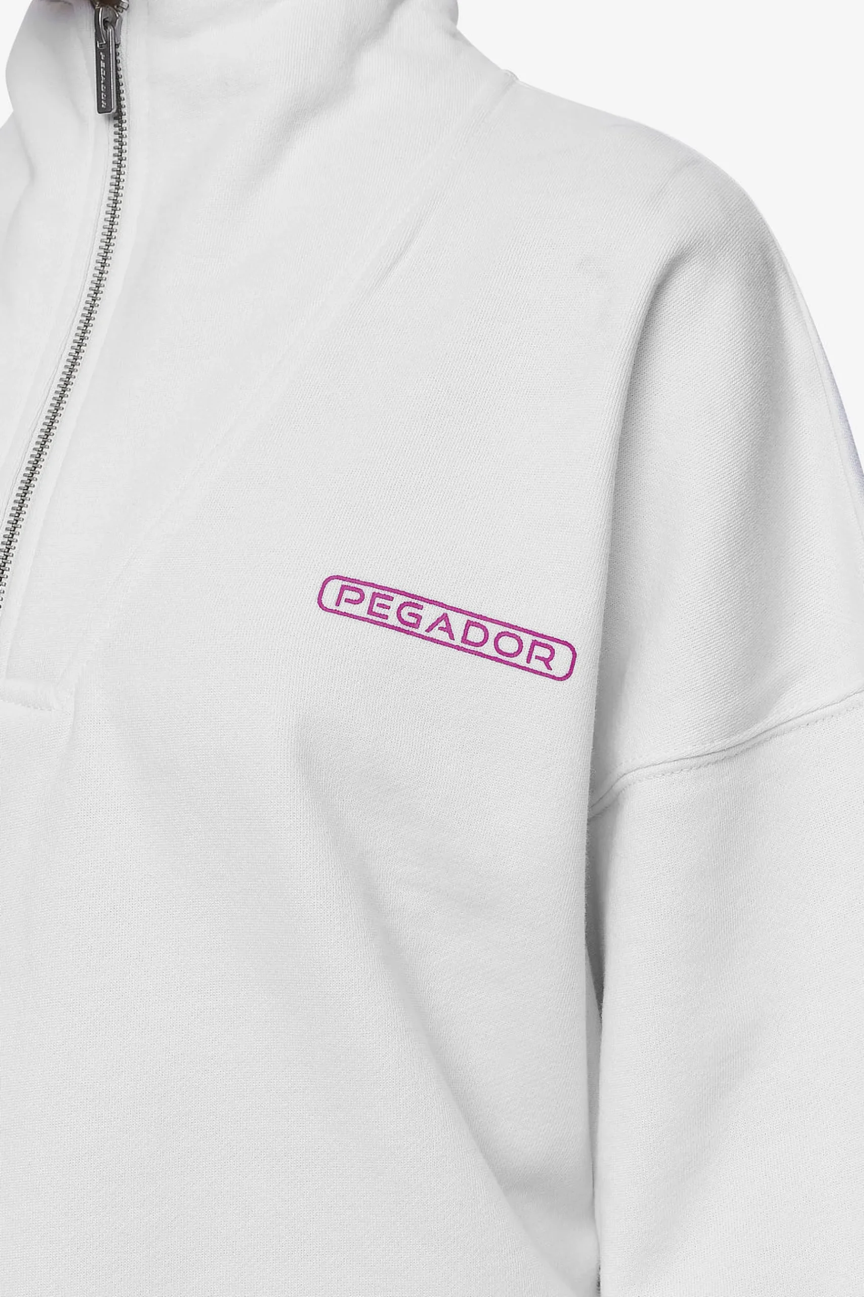 Pegador Sweaters|Thea Oversized Halfzip Sweater White