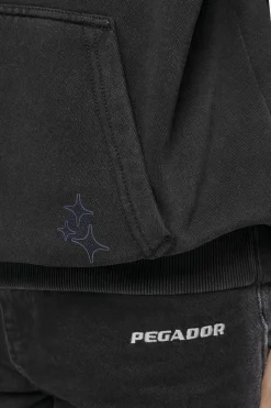 Pegador Hoodies|Thea Oversized Hoodie Vintage Black