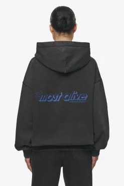 Pegador Hoodies|Thea Oversized Hoodie Vintage Black