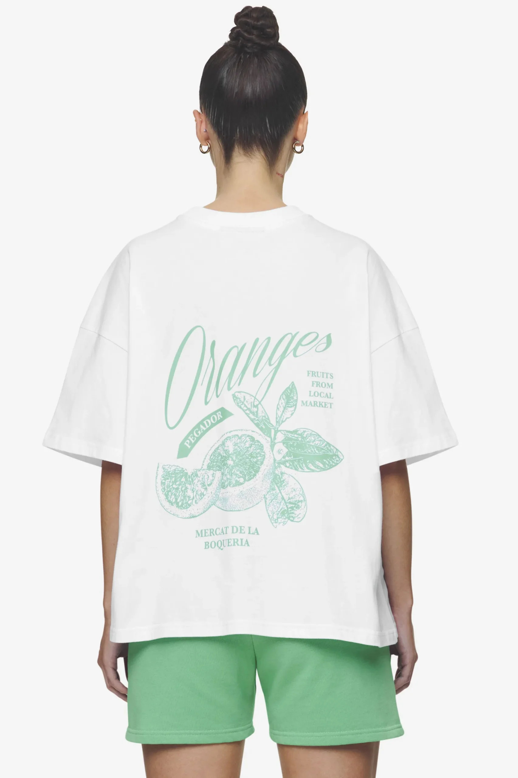 Pegador Tees|Tia Heavy Oversized Tee White