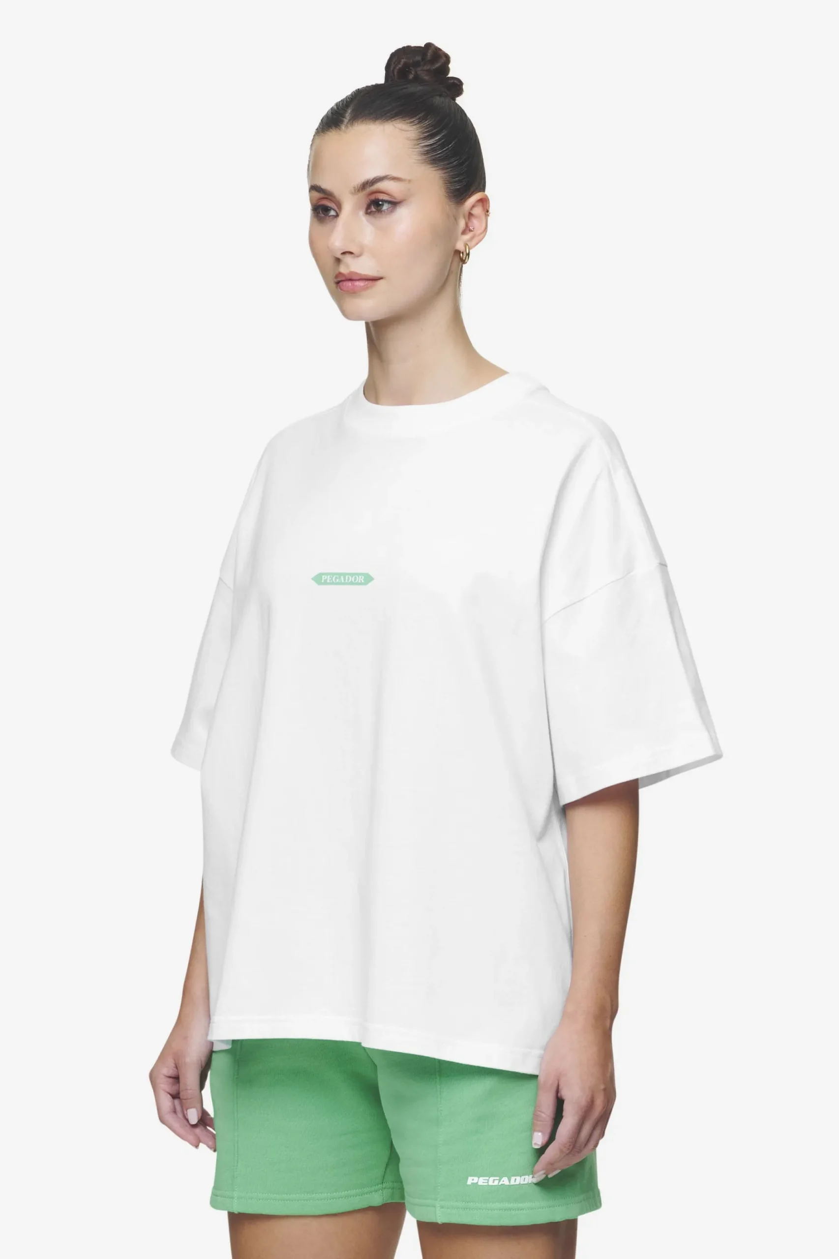 Pegador Tees|Tia Heavy Oversized Tee White