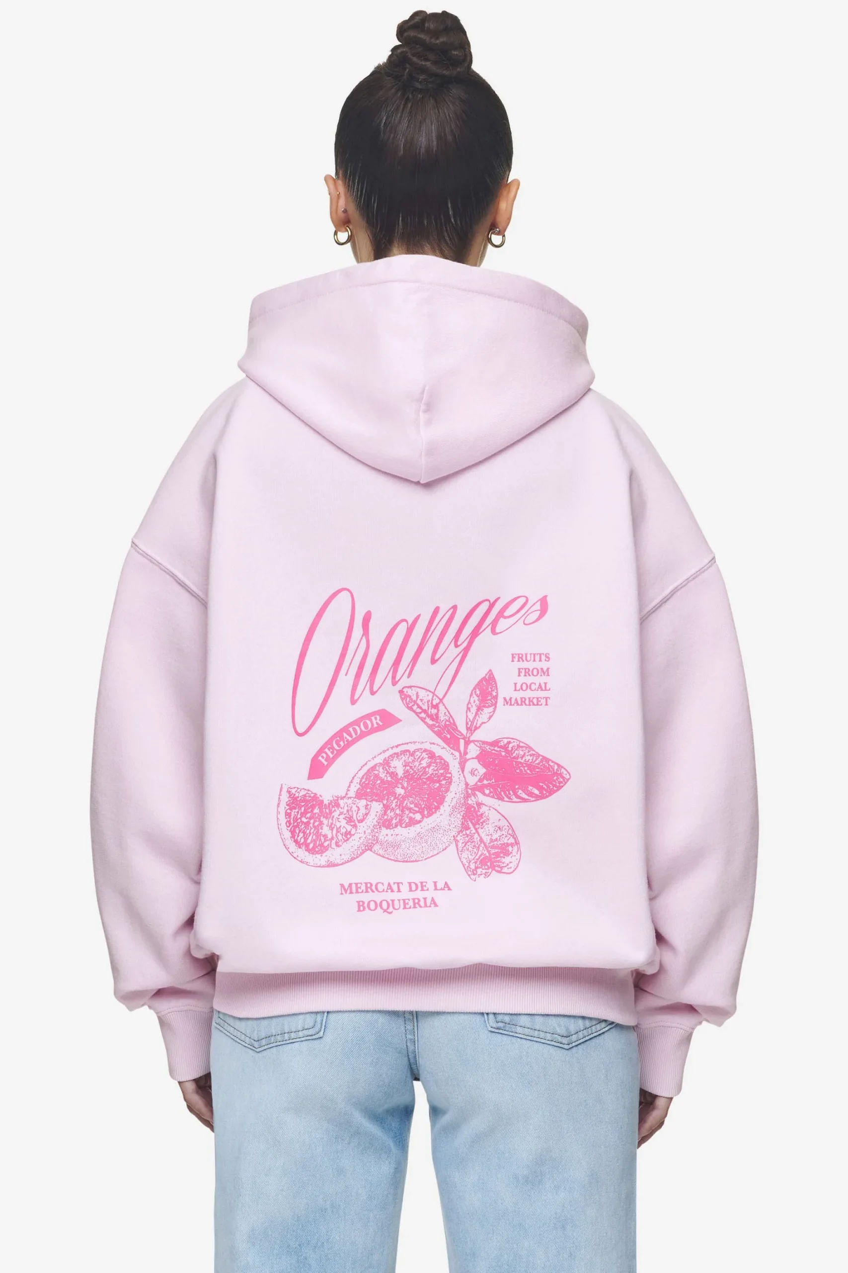 Pegador Hoodies|Tia Oversized Hoodie Washed Bubblegum