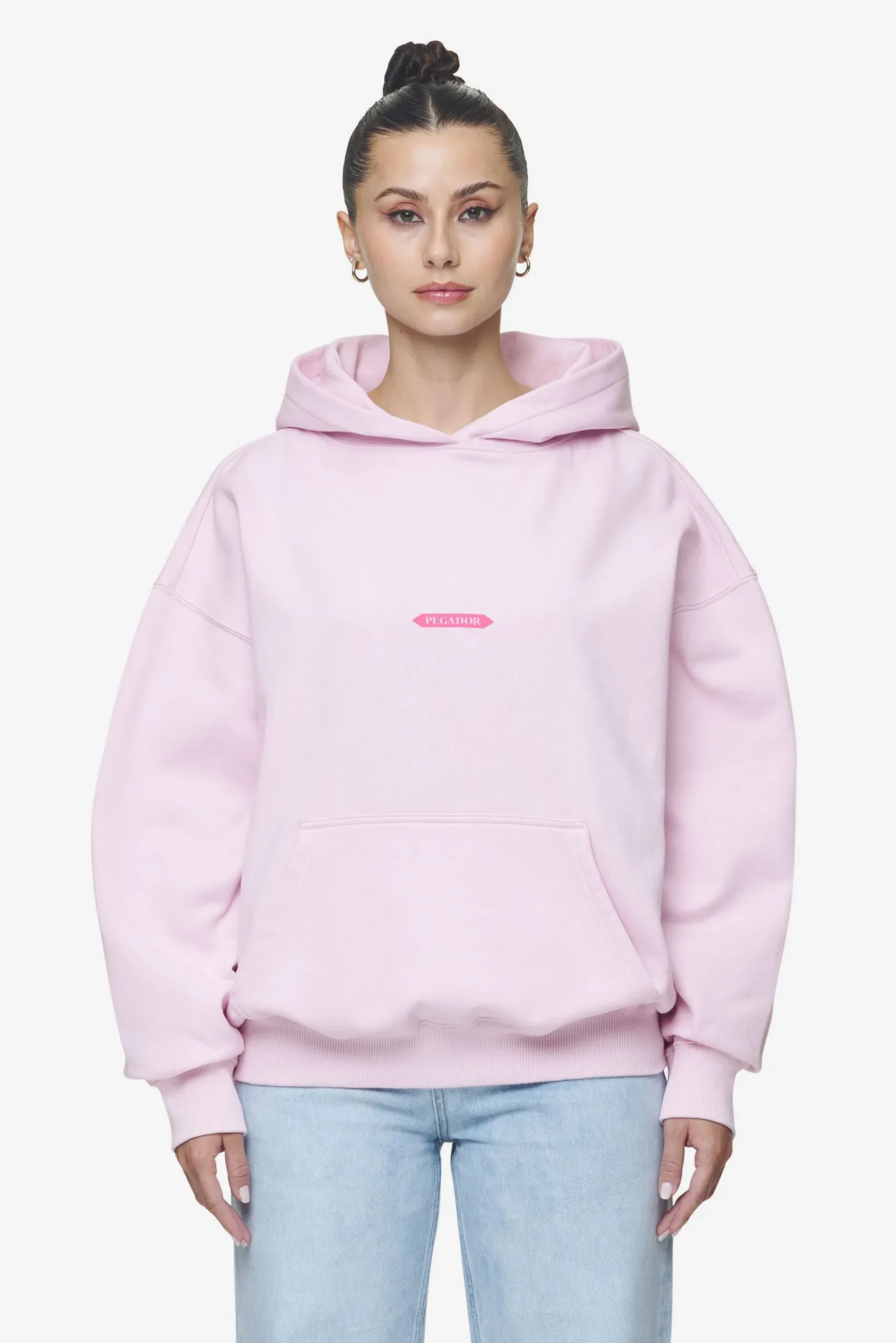 Pegador Hoodies|Tia Oversized Hoodie Washed Bubblegum