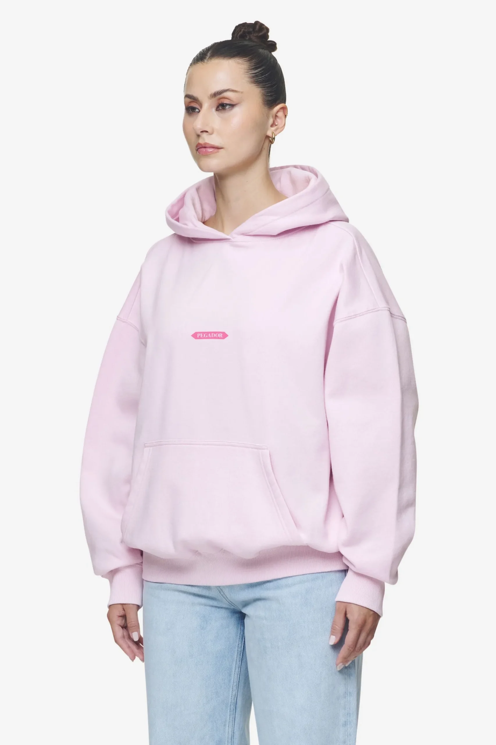 Pegador Hoodies|Tia Oversized Hoodie Washed Bubblegum