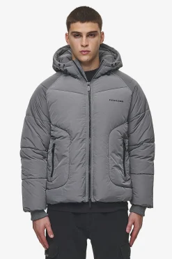 Pegador Jackets|Toby Crushed Raglan Puffer Jacket Anthracite