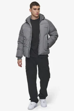 Pegador Jackets|Toby Crushed Raglan Puffer Jacket Anthracite