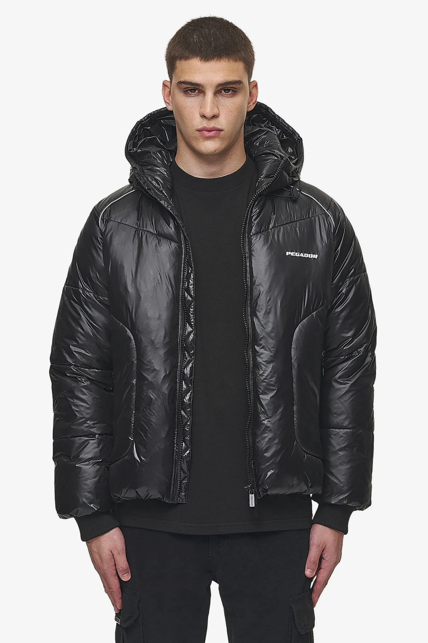 Pegador Jackets|Toby Raglan Puffer Jacket Black