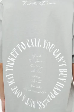 Pegador Tees|Topa Oversized Tee Vintage Washed Quiet Gray