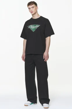 Pegador Tees|Trafford Raglan Boxy Tee Vintage Washed Onyx Black