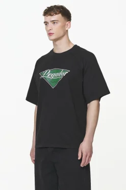 Pegador Tees|Trafford Raglan Boxy Tee Vintage Washed Onyx Black