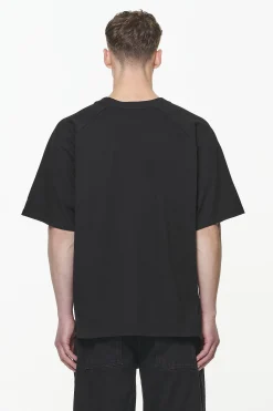 Pegador Tees|Trafford Raglan Boxy Tee Vintage Washed Onyx Black