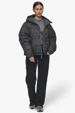 Pegador Jackets|Trixy 4 In 1 Reversible Puffer Jacket Anthracite
