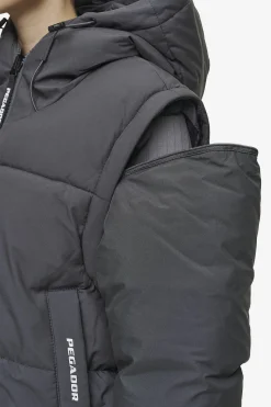 Pegador Jackets|Trixy 4 In 1 Reversible Puffer Jacket Anthracite