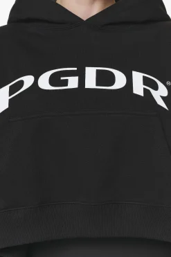 Pegador Hoodies|Troms Oversized Cropped Hoodie Black