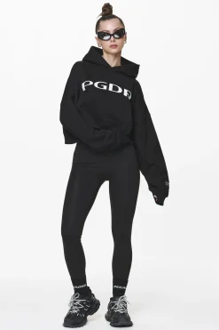 Pegador Hoodies|Troms Oversized Cropped Hoodie Black