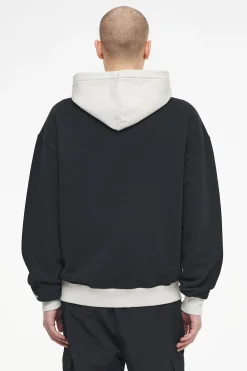 Pegador Hoodies|Trounce Oversized Hoodie Vintage Washed Black Ink Angels Cream