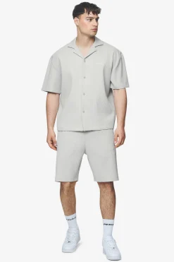 Pegador Shorts|Troy Plissee Shorts Pearl grey