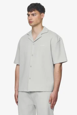 Pegador Shirts|Troy Plissee Summer Shirt Pearl grey