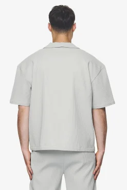 Pegador Shirts|Troy Plissee Summer Shirt Pearl grey