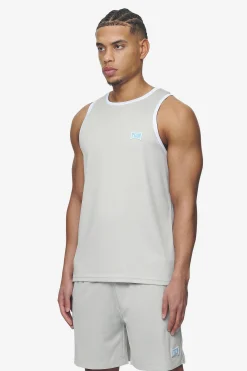 Pegador Tees|Tulare Mesh Tank Top Pearl grey