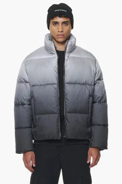 Pegador Jackets|Tunis Faded Puffer Jacket Dark Grey
