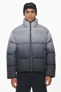 Pegador Jackets|Tunis Faded Puffer Jacket Dark Grey