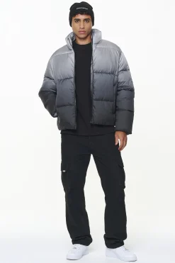 Pegador Jackets|Tunis Faded Puffer Jacket Dark Grey