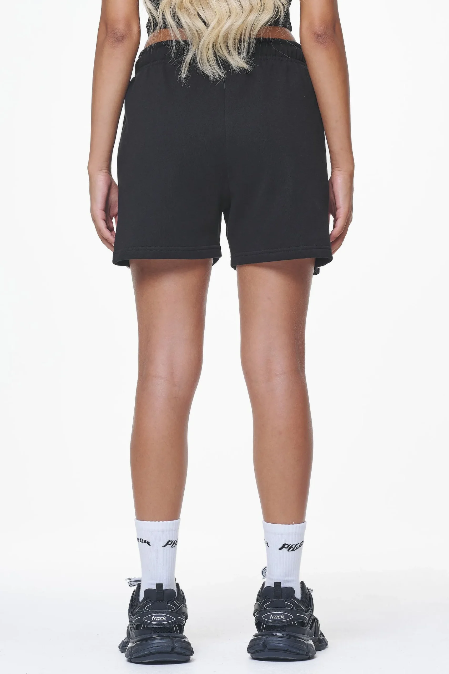 Pegador Shorts|Umbria High Waisted Shorts Black Gum
