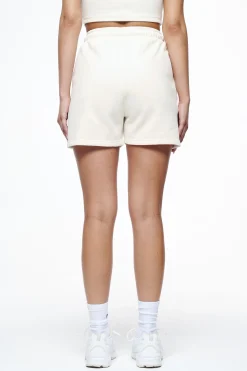 Pegador Shorts|Vintage Washed Unbleached Gum Umbria High Waisted Shorts
