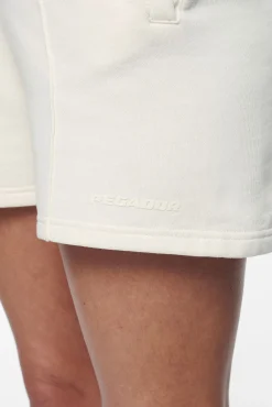 Pegador Shorts|Vintage Washed Unbleached Gum Umbria High Waisted Shorts